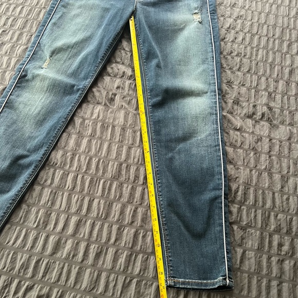 Hudson Dakota Piped Detail Super Skinny Denim Jeans Womens Sz 32 - Picture 14 of 16